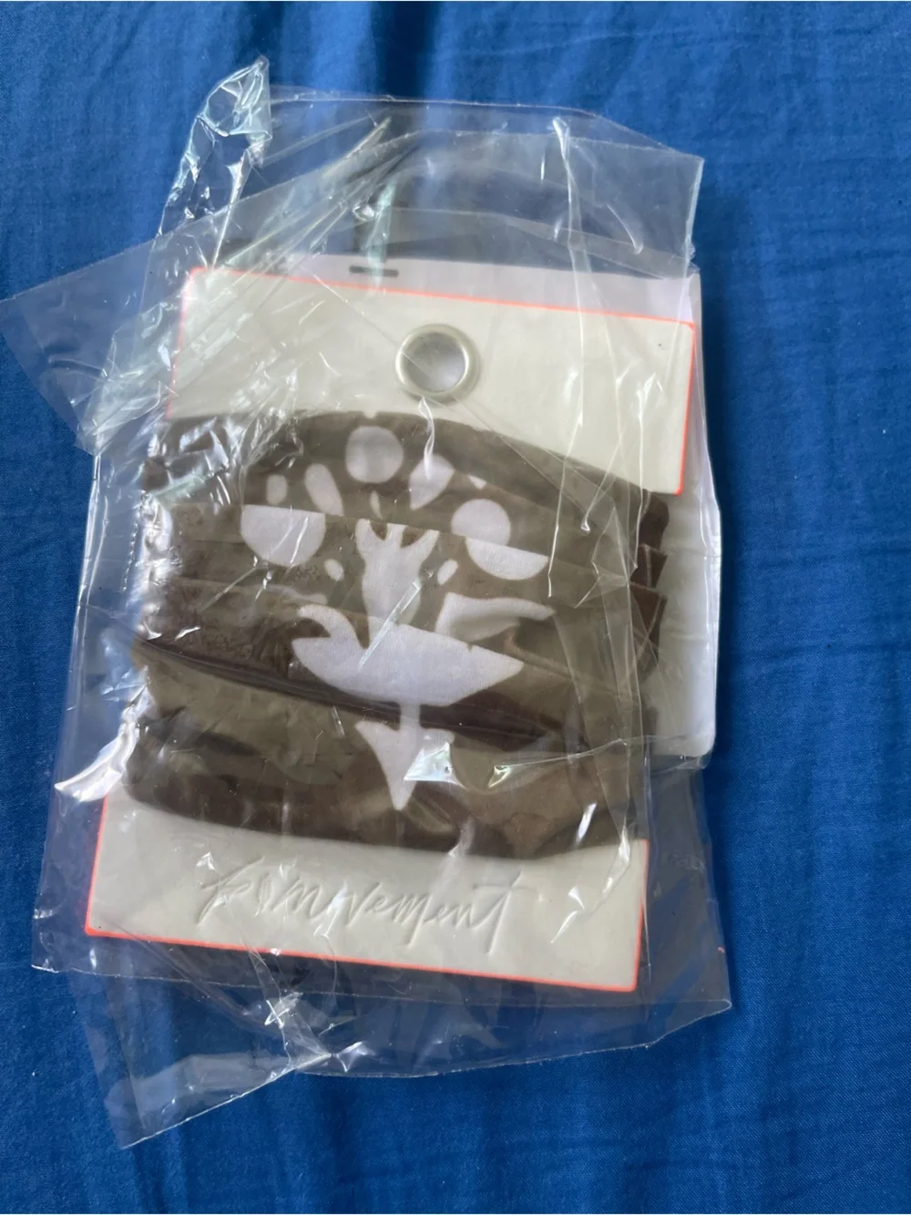 FP Movement by Free People Rumble Hair Ties Brown big Logo NWT